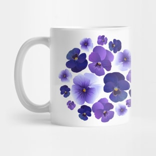 Pansy violet pattern Mug